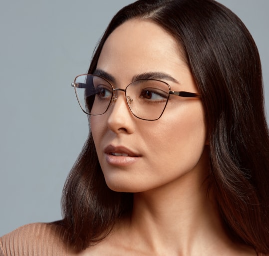 woman wearing glasses